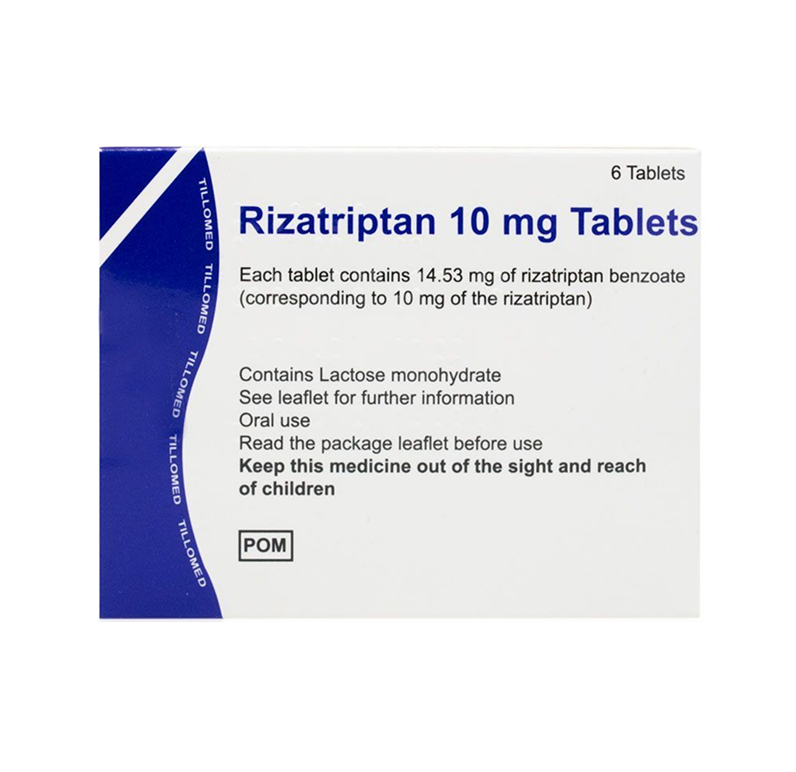Rizatriptan 10mg Tablets