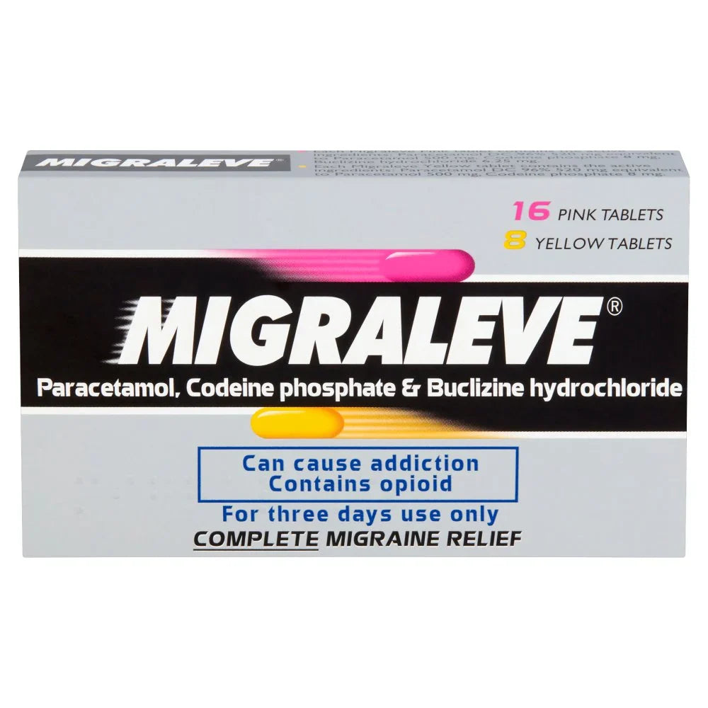 Migraleve Complete Migraine Pink & Yellow