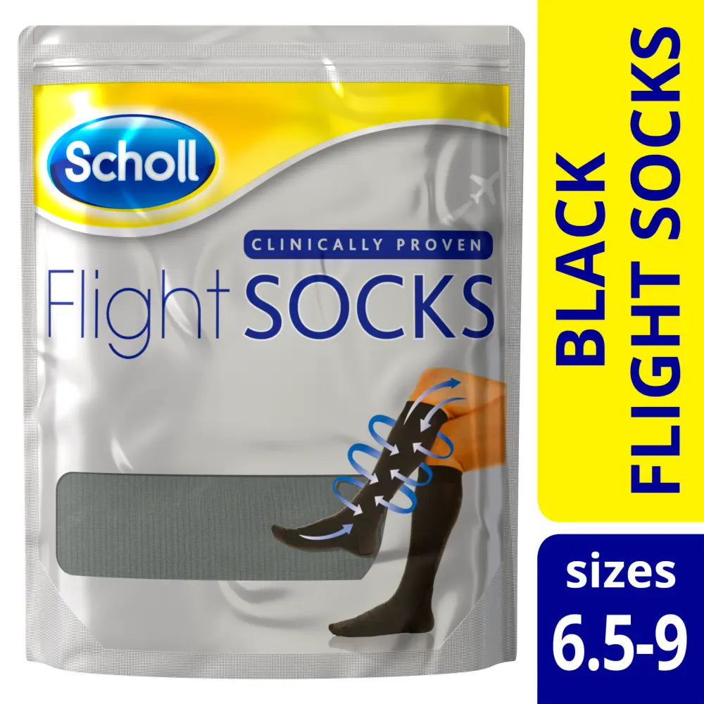 Scholl Flight Socks Black