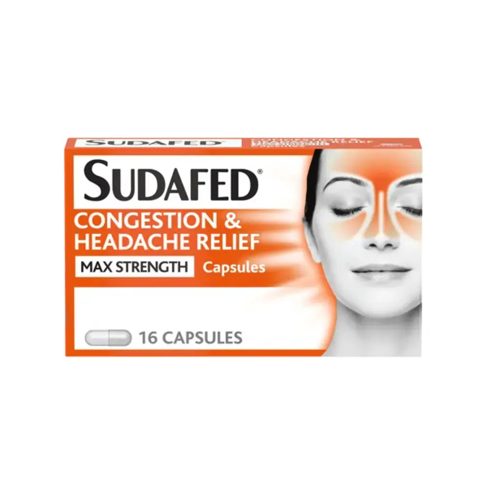 Sudafed Congestion and Headache Relief Max Strength