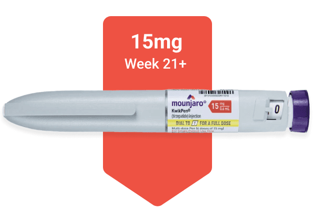 Mounjaro® Injectable Pen - mounjaro injection for weight loss | tirzepatide injection for weight loss - 15mg - Weeks 21+