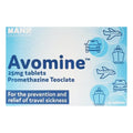 Avomine Travel Sickness 25mg