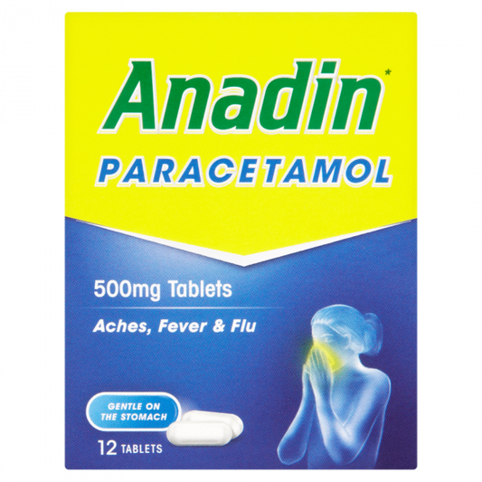 Anadin Paracetamol 500mg - 12 Tablets