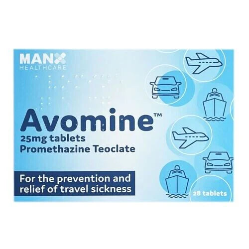 Avomine Travel Sickness 25mg