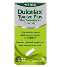 Dulcolax Twelve Plus Suppositories