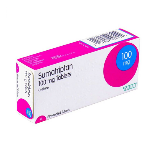 Sumatriptan 100mg Tablets