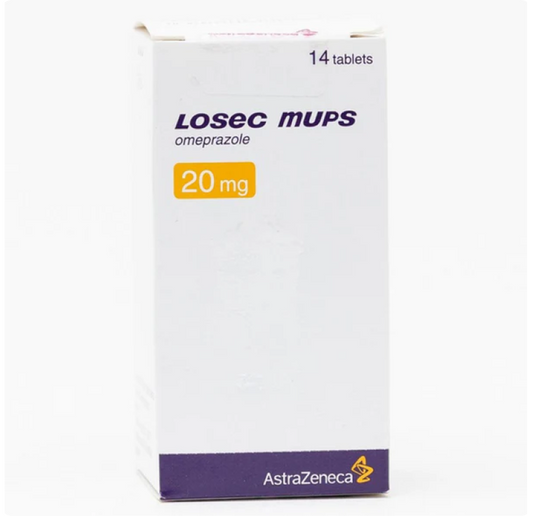 Losec MUPS 20mg Tablets (Branded Dispersible Omeprazole)