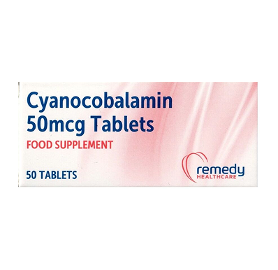 Cyanocobalamin 50mcg Tablets (Vitamin B12)