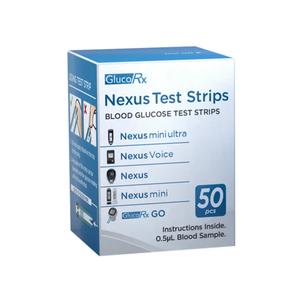 GlucoRx Nexus Blood Glucose Test Strips