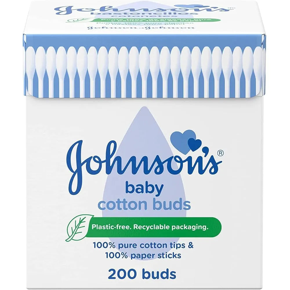 Johnson's Baby Cotton Buds 200 Paper Sticks