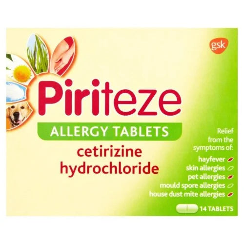 Piriteze Allergy Tablets