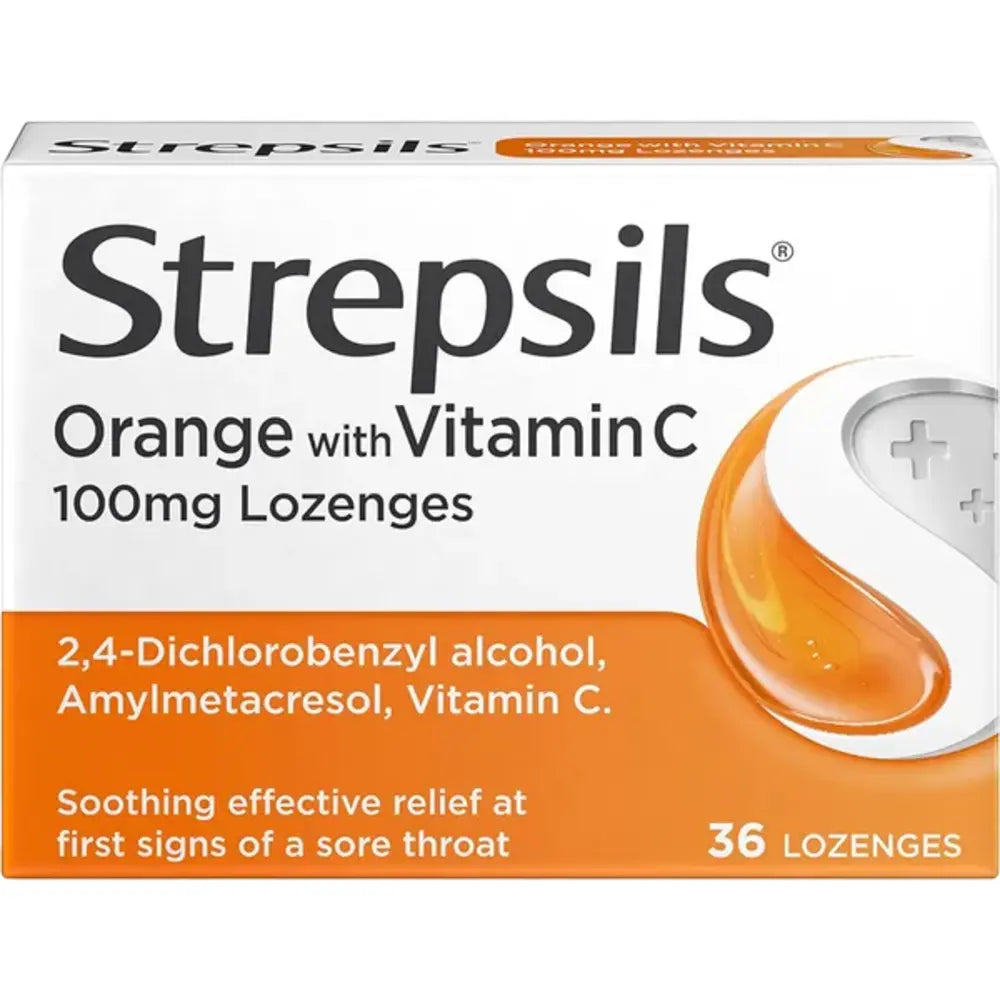 Strepsils Orange & Vitamin C 