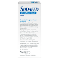 Sudafed Decongestant Liquid