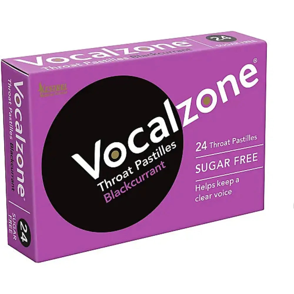 Vocalzone Sugar Free Pastilles Blackcurrant