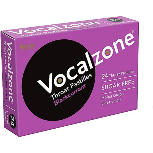 Vocalzone Sugar Free Pastilles Blackcurrant