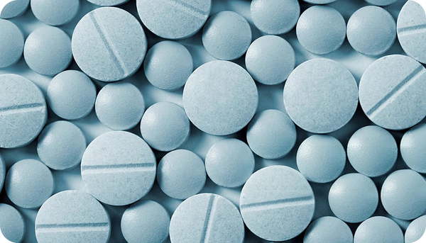 Blue tablets